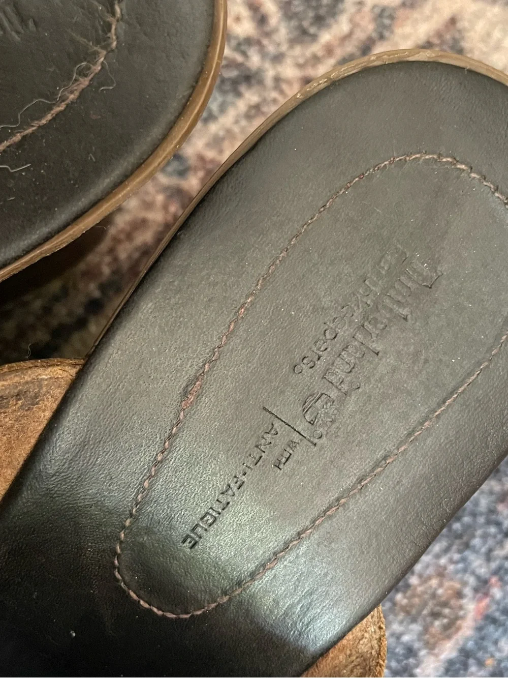 Leather wedge heels